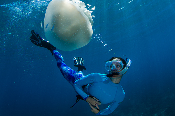 Céline Cousteau Diving